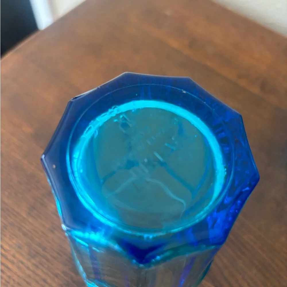 IKEA POKAL glass in blue